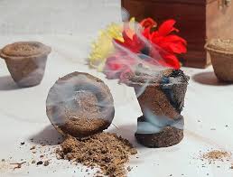 Divine 4 in 1 Fragrance Pack Hawan Cups Made with Cow Dung (24 Hawan Cups)